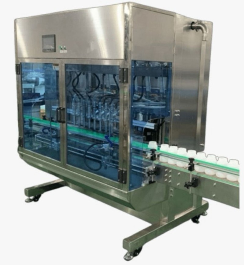 AUTOMATIC PASTE TYPE FILLING MACHINE WITH SERVO MOTOR (8 NOZZLE)
