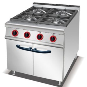 GAS RANGE WITH 4 BURNER CABINET