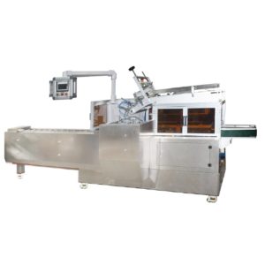 GLOVE BOX PACKING MACHINE WITH HOT MELT EQUIPMENT