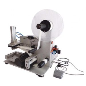 SEMI-AUTO FLAT BOTTLE STICKER LABELLING MACHINE