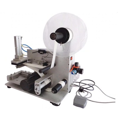 SEMI-AUTO FLAT BOTTLE STICKER LABELLING MACHINE