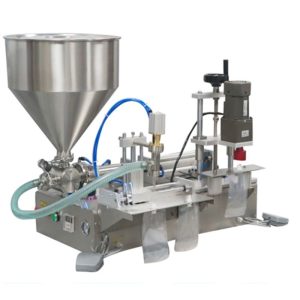 SEMI-AUTO SPOUT OUT POUCH FILLING AND CAPPING MACHINE ( 2 NOZZLE )
